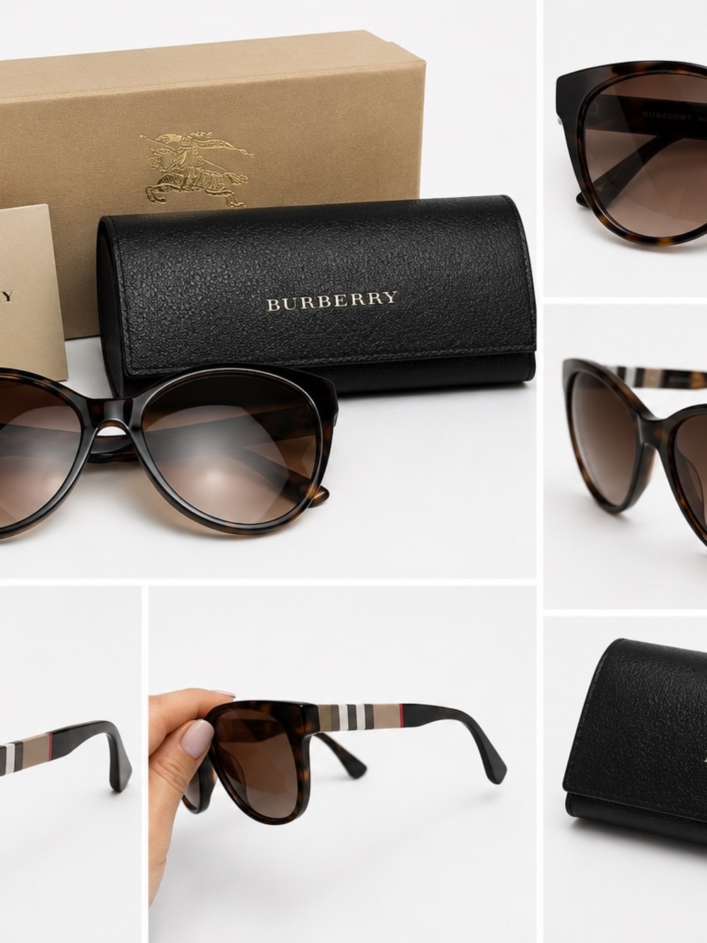 Burberry Women's Tortoiseshell Sunglasses - Brown Lenses